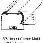 5/8" Insert Corner RV Mold & Trim PT#7-21099